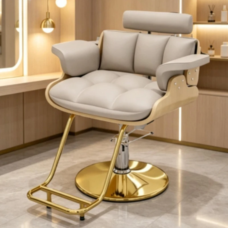 

Design Luxury Shop Chic Barber Chair Nordic Slim Barber Chair Elegant Style Cadeira De Barbeiro Salon Furniture