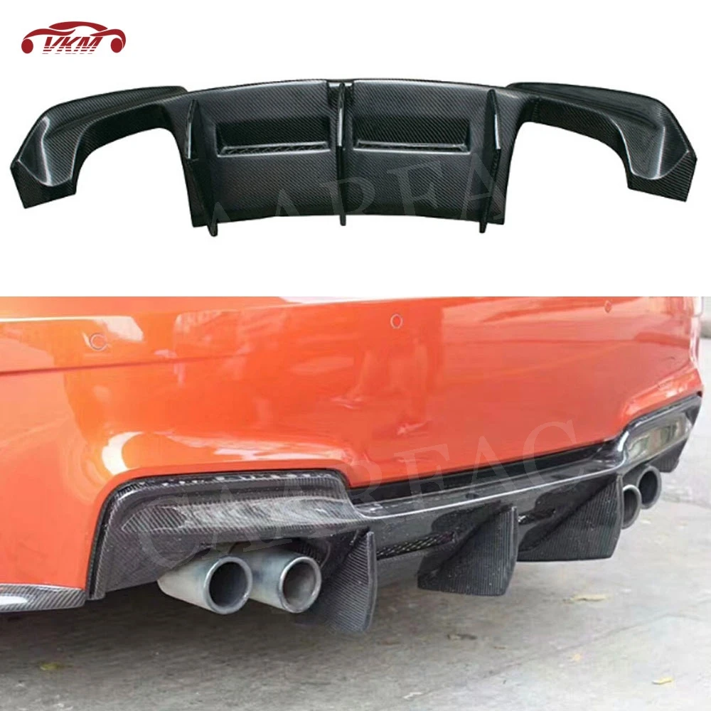 

For E82 E87 Carbon Fiber Rear Lip Diffuser Spoiler For BMW 1 Series E82 1M Base Coupe 2 Door 2011 Back Bumper Plate Fender