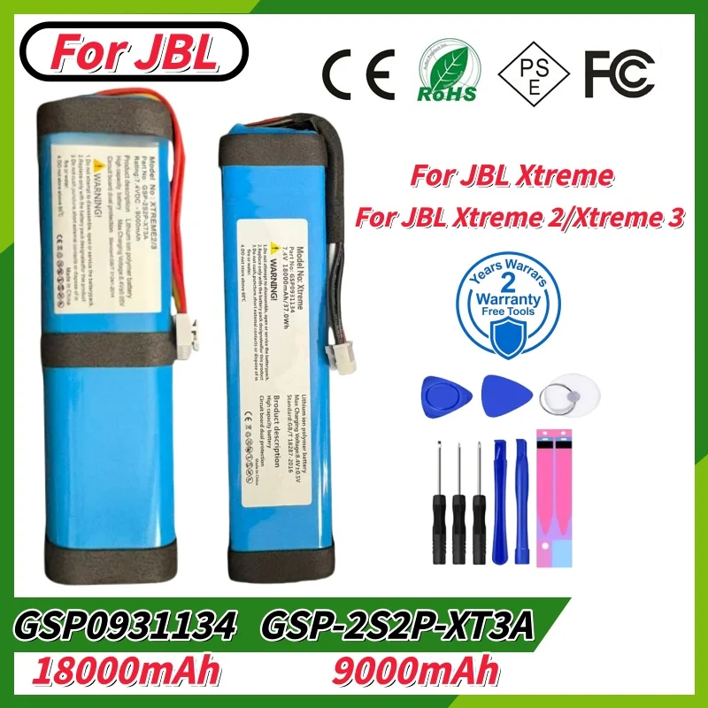 

New lithium battery For JBL Xtreme/Xtreme2/3 GSP0931134 GSP-2S2P-XT3A Wireless Bluetooth Speaker Replace the battery