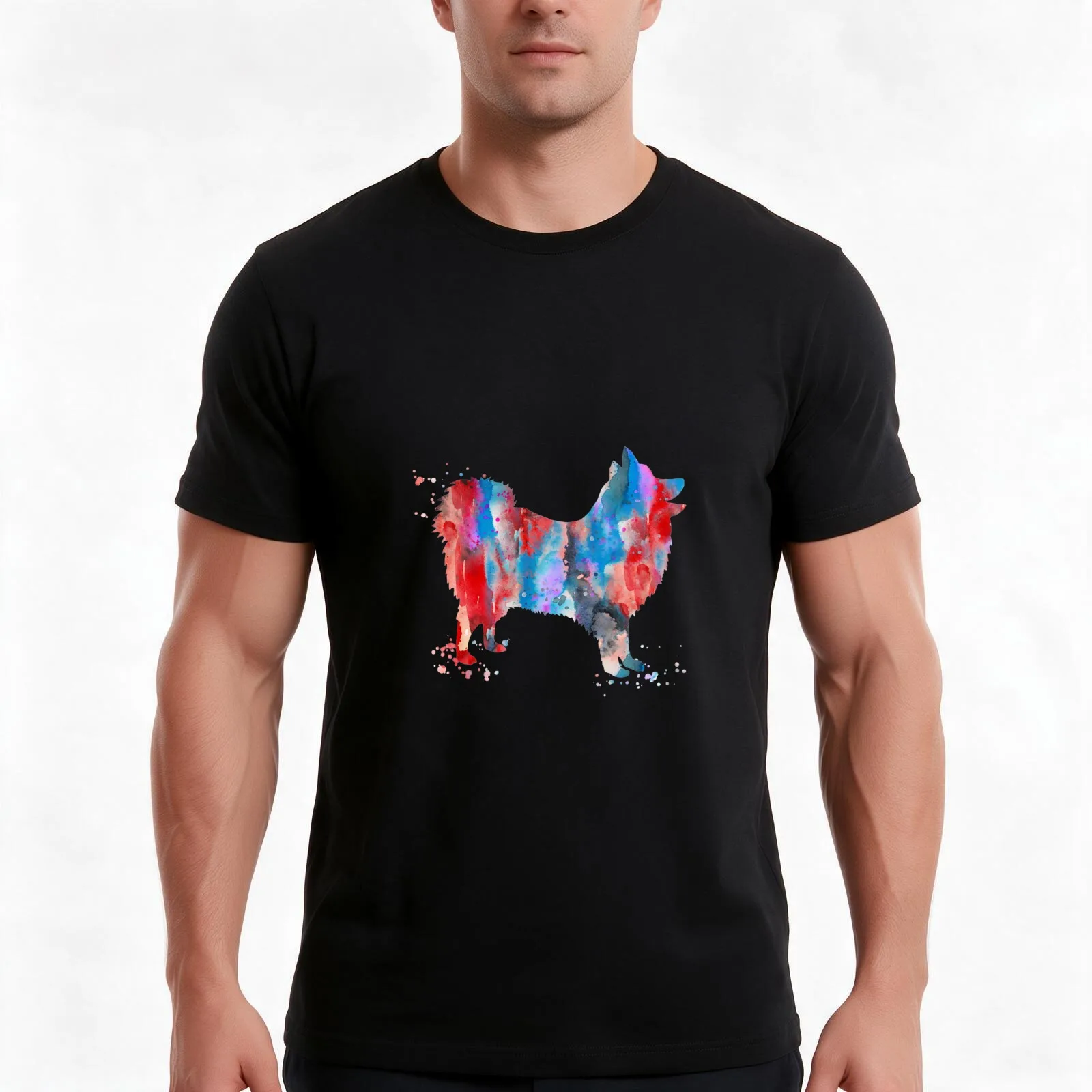 Japanese Spitz T-Shirt Summer Casual Cotton Tee Oversized Streetwear Tops Vintage Graphic Print Loose Fit Short Sleeve