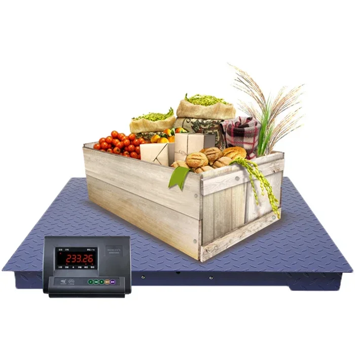 Digital Electronic Weight Platform Weighing Floor Scale 1000 kg 2000 kg 3000 kg with checkered plate