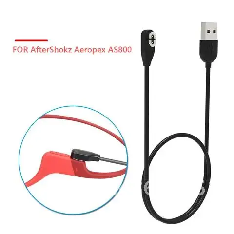 Fast Charging Cable 60cm for AfterShokz Aeropex AS800 Bone Conduction Wireless Headphone Magnetic USB Charger