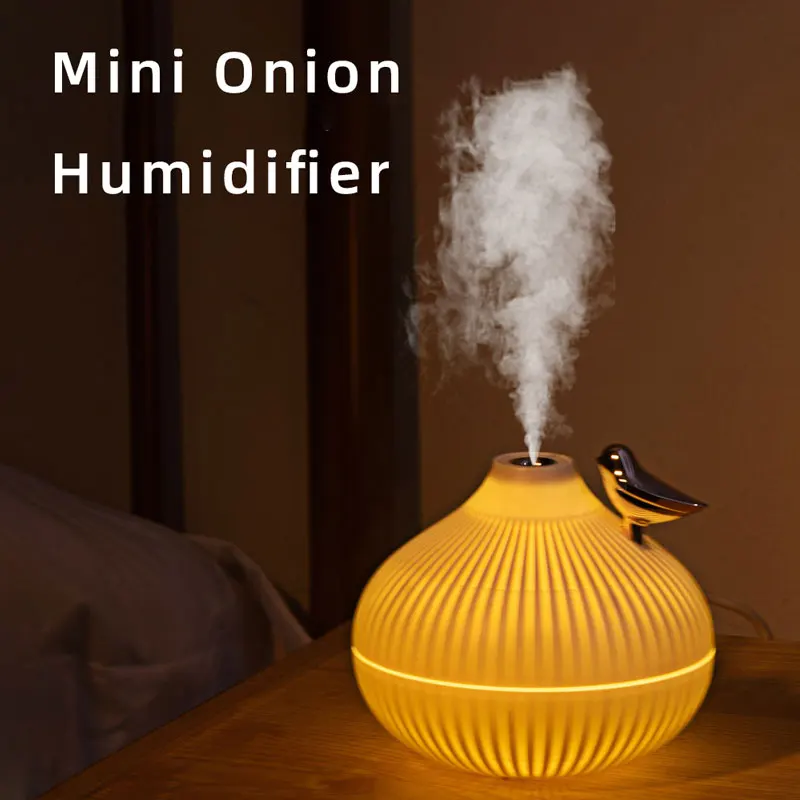 

300 мл луковый увлажнитель, простой атмосферный автомобильный увлажнитель, USB-бытовой небольшой туманный увлажнитель, теплый ночник, 2 режима спрея