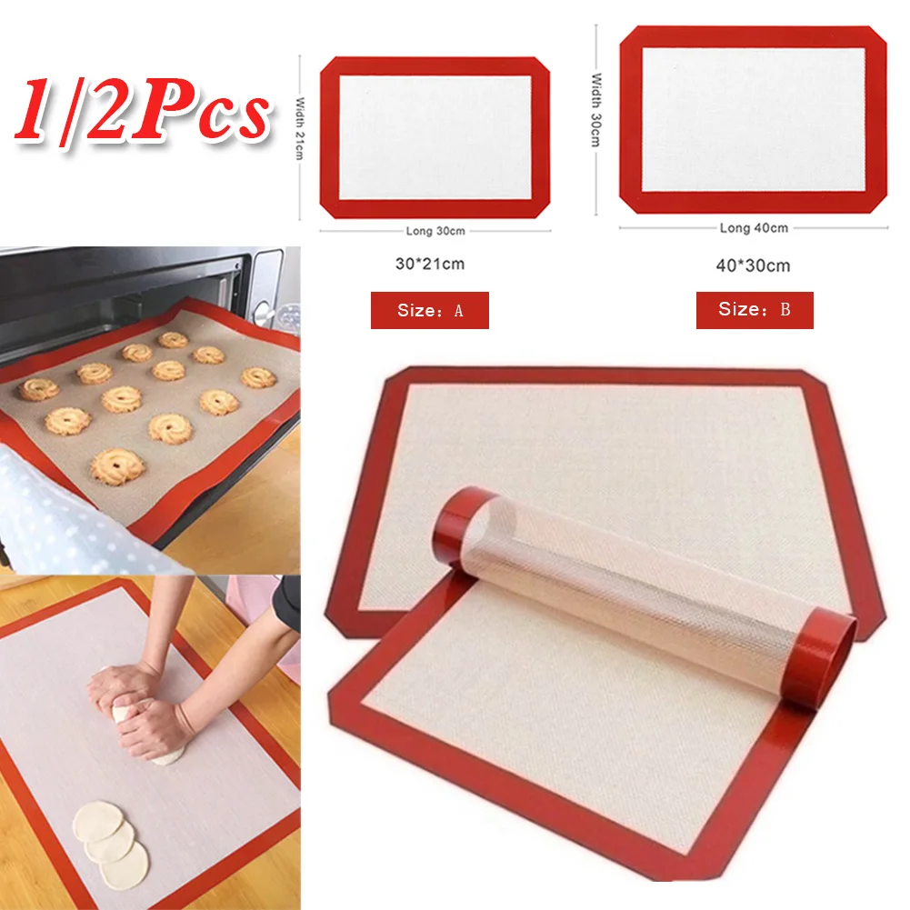 

Durable Silicone Baking Mat Non-Stick Cookies Sheet Oven liner Reuseable Non-sticky Mat Cookies Sheet Mat for Pastry