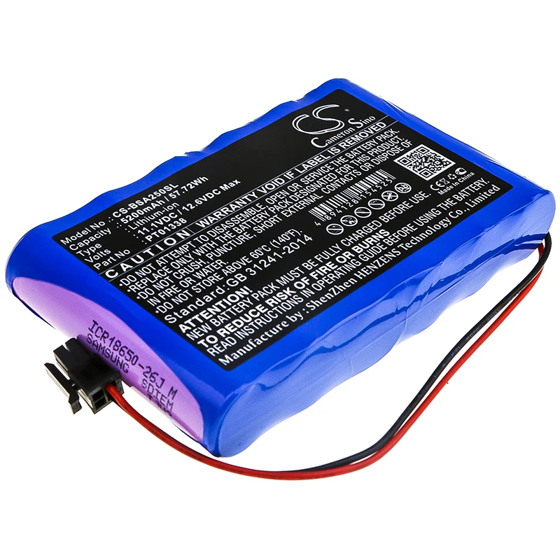 

Cameron Sino 11.1V 5200mAh replacement rechargeable Li-ion Battery PT01338 for Bird SA2500, SA-2500, SA6000EX, SA-6000EX