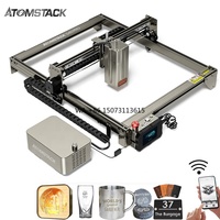 ATOMSTACK A40 S40 X40 Pro 210W WIFI Control with Air Assisted Tank Chain Wood Cutting Dog Tag Jewelry Laser Engraving Machines
