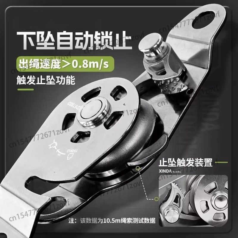 Lifting self-locking pulley Hanging wheel Air conditioner external machine hoisting lifting and lifting labor-saving two-way p