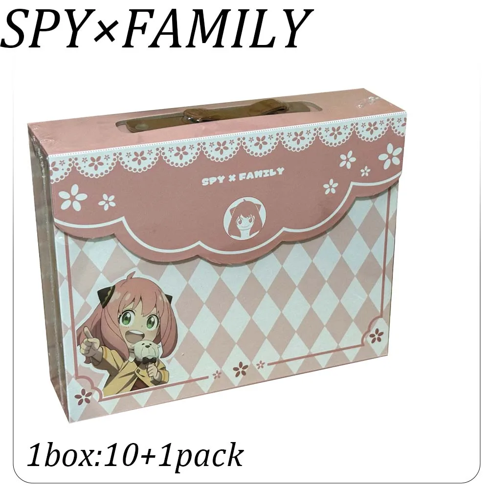 New SPY FAMILY Cards LAIMAN Anya Forger Yor Forger Sylvia Anime Character Peripheral Tcg Game Paper Collection Cards Toy Gift