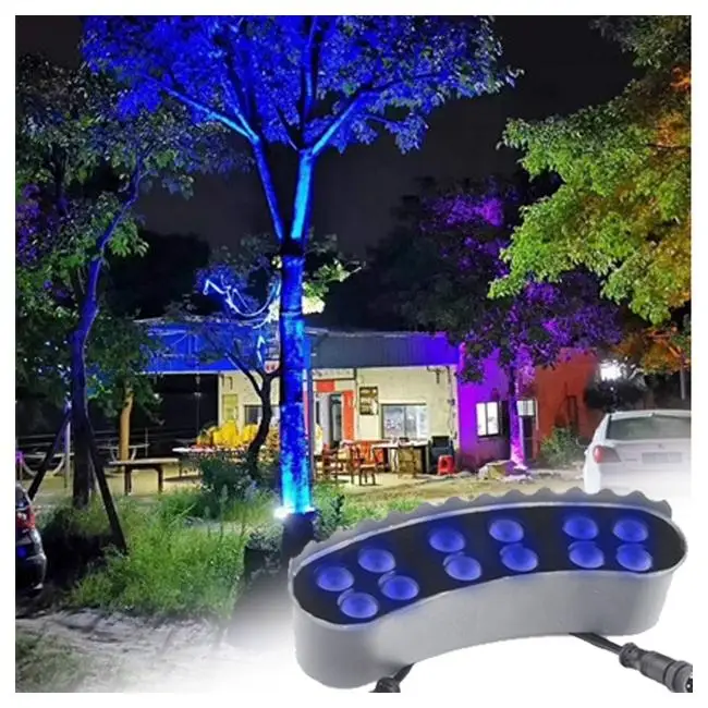 

Outdoor Garden Ring Tree Light Colored LED IP65 Waterproof Spotlight Assemble Tree Rings Downlight 12W AC 220V DC24V