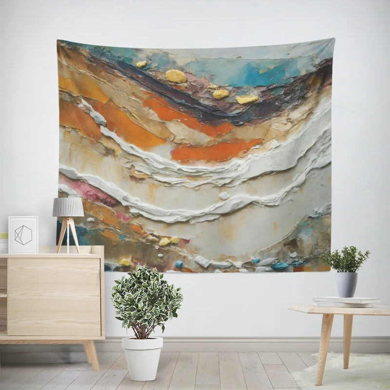 نسيج الكتابة على الجدران الحديث، بوليستر مقاوم للبهتان، ديكور المنزل غرفة نوم نسيج جمالي 70X100CM 180X280CM نسيج الجدار #5