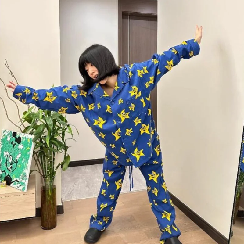 

Новые комплекты кардиганов и домашней одежды, которые можно носить на улице, студенческий повседневный комплект из 2 предметов с героями мультфильмов, женская одежда, сексуальная пижама, две