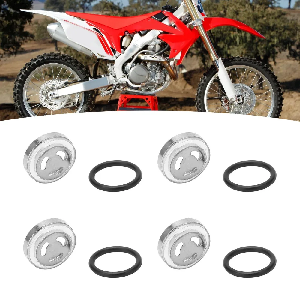 4 Pcs Brake Master Cylinder Reservoir Sight Gasket Set Motorcycle Accessory for Scooter ATV Dirt Bike