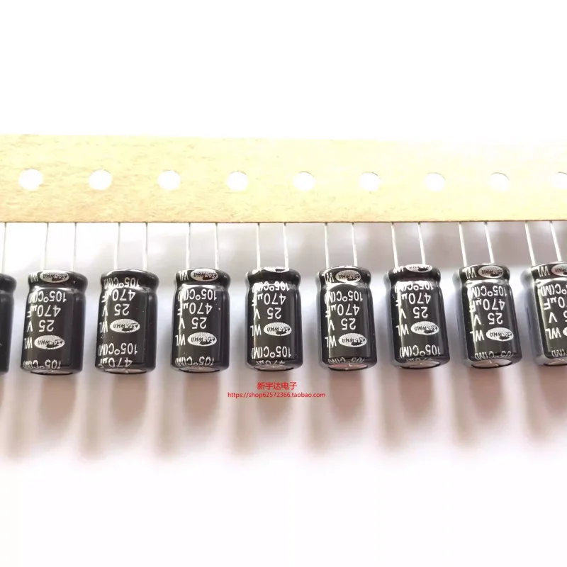10-100PCS 25V470UF 10X16 Korean Sanhe WL high-frequency low resistance 470UF 25V electrolytic capacitor