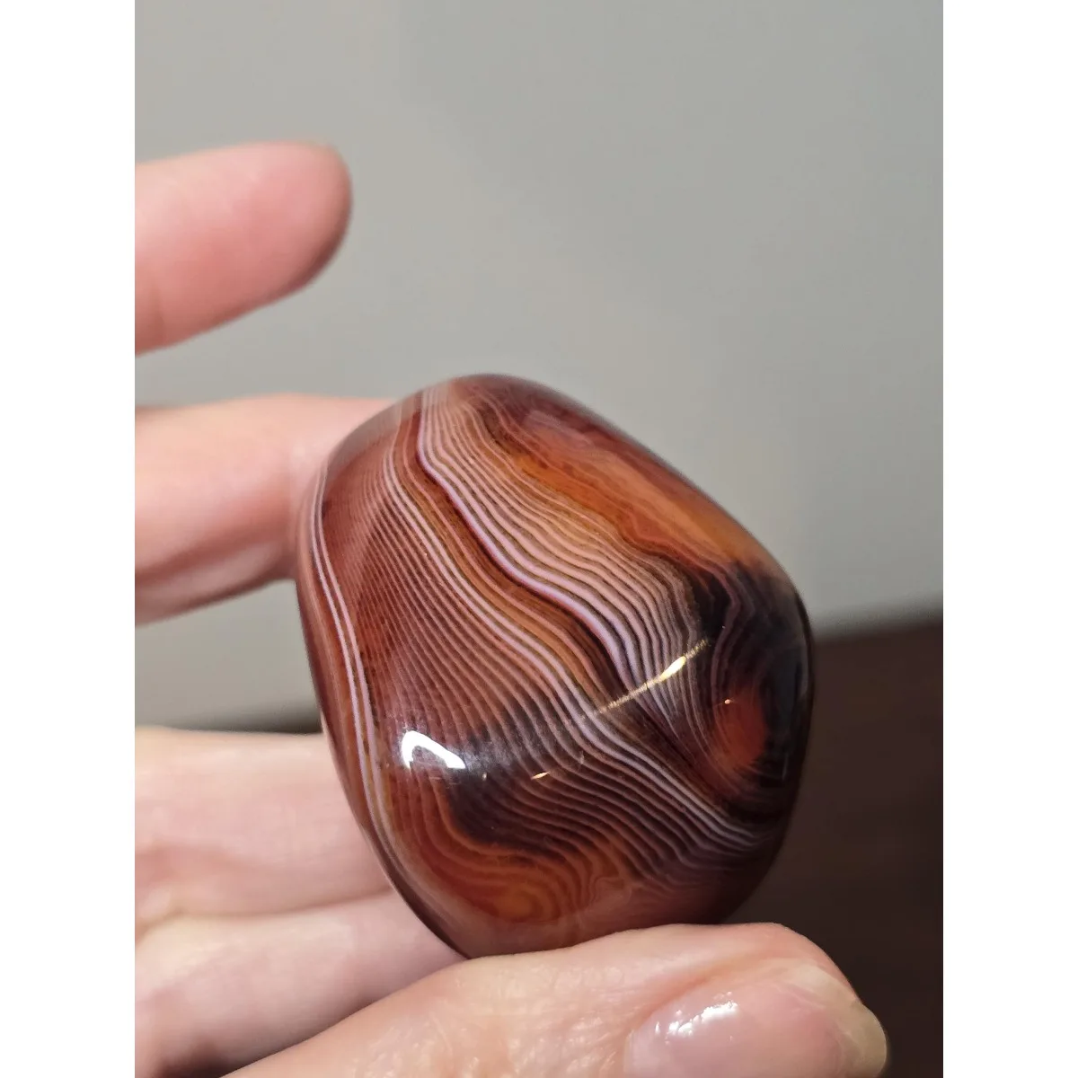 Natural Banded Agate Hand Selected, Polished Tumbled, Mountain Gem, Mineral Specimen, Crystal Collection, Table Display