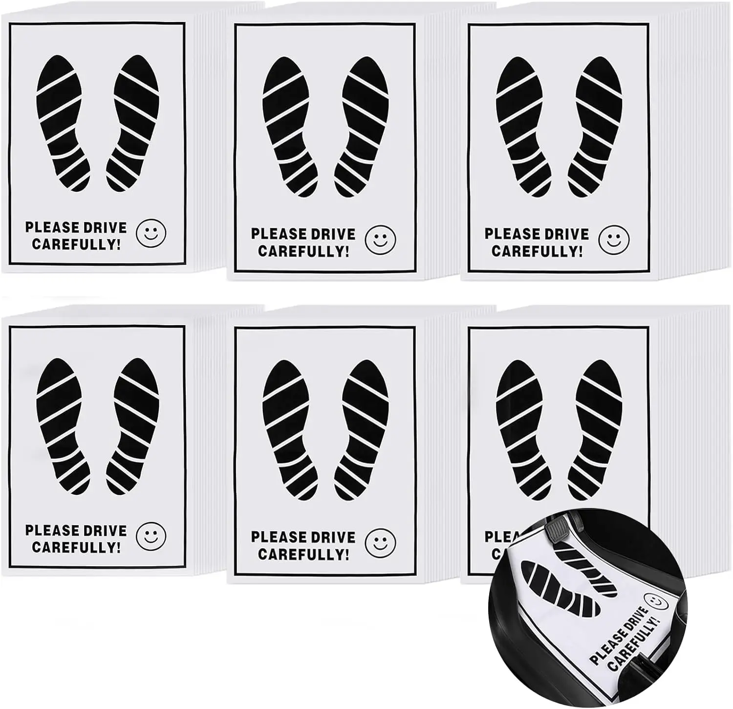 

600 Pcs Disposable Paper Car Floor Mats, 19x15 Inches, Bulk White Kraft for Vehicle Protection and Detailing Supplies