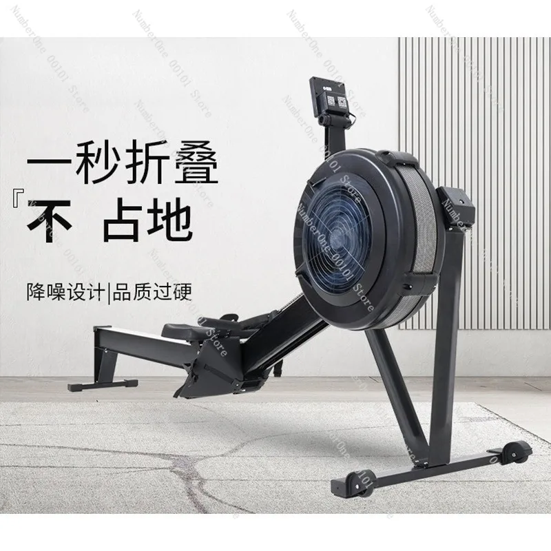 Rowing Machine Wind Resistance Commercial Fitness Equipment Silent Row Trainer Abdominal Workout Machine for Gym Home Exercise