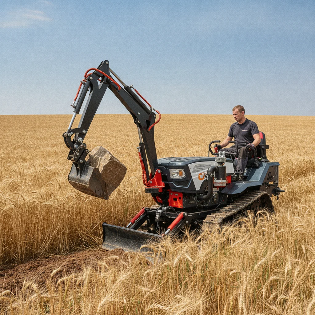 

60HP Multifunctional Medium Crawler Tractor Rubber Chassis Agricultural Machine Match All Farm Implements