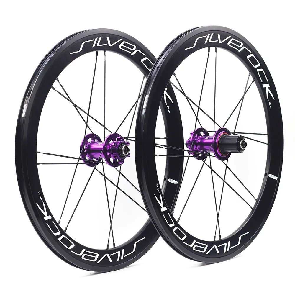 

SILVEROCK SR42 Alloy Wheels 20in 406 Disc Brake Seemless Weld for D8 Archer Tern D9 Vigor Folding Bike Minivelo Bicycle Wheelset