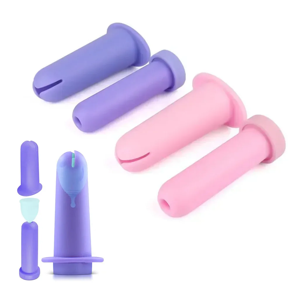 Menstrual Cups Booster for Easy Insertion Reusable Period Cup Applicator Eco Friendly Works with Most Menstrual Cups Care Tool