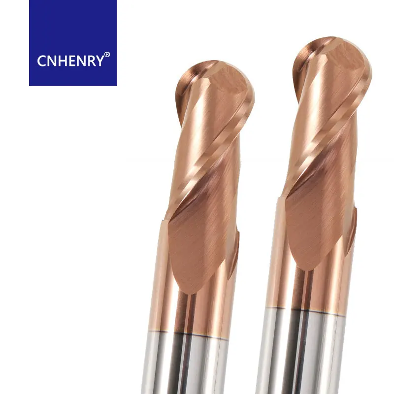 

Шариковые концевые фрезы 2-флейтовые HRC55 R0,5-R7 мм Концевая фреза с ЧПУ Твердосплавные спиральные фрезы для металлических фрез с ЧПУ