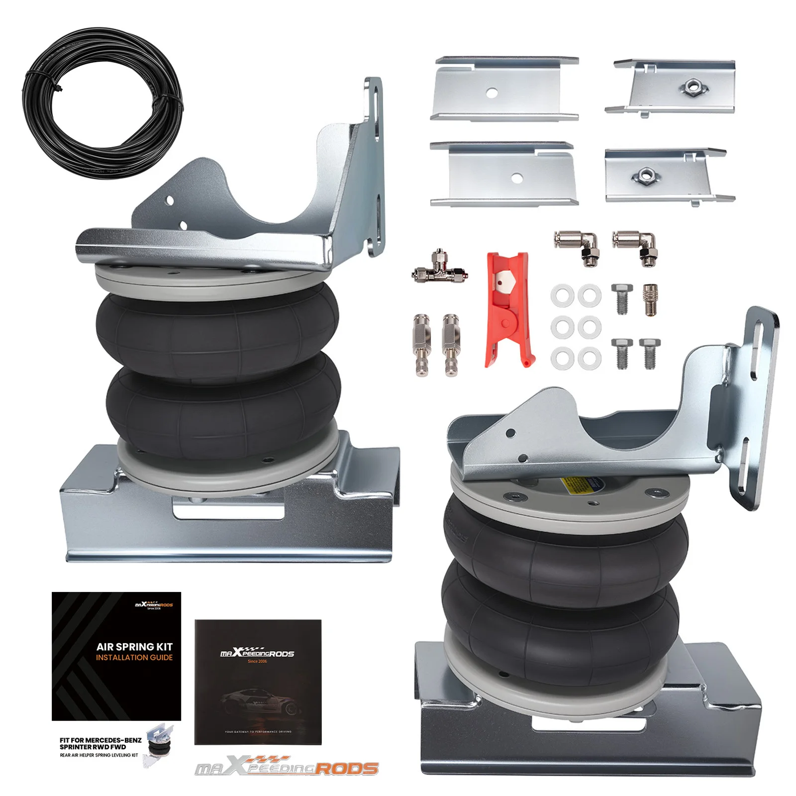 Air Suspension Spring Bag Bellows Kit for Mercedes-Benz Sprinter 06-22 4000kg Air Suspension Springs