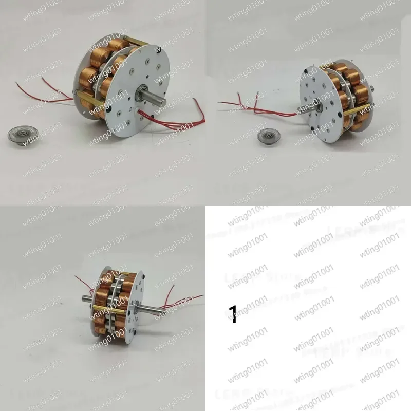for 50W to 60W Compact Dual Layer Disk Dynamo Featuring Ferrous Core Multiphase Three Phase Alternating Current Permanent