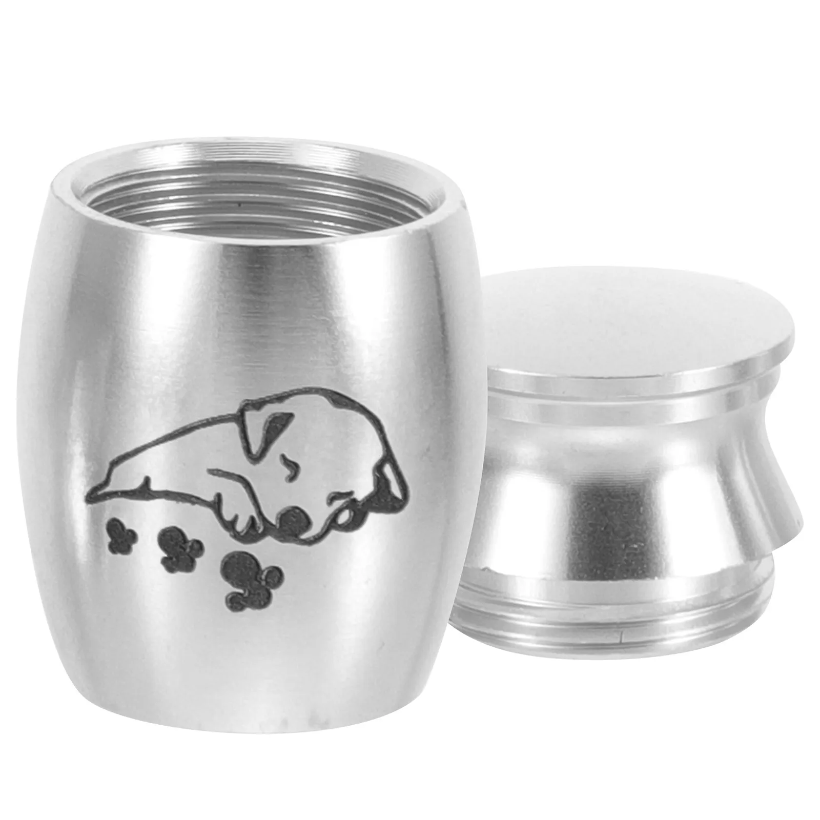 Dog Urn for Ashes Small Alloy Pet Memorial Keepsake Urn with Secure Sealed Lid for Pet Owners