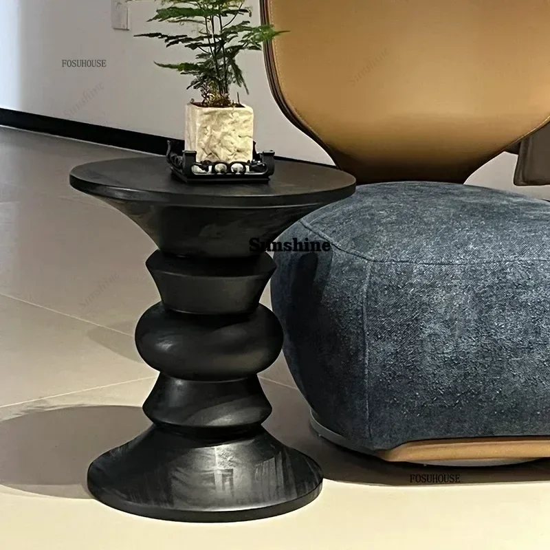 Modern Solid Wood Coffee Table Nordic Furniture Living Room Sofa Side Tables Bedroom Bedside Table Simple Home Leisure Stool t