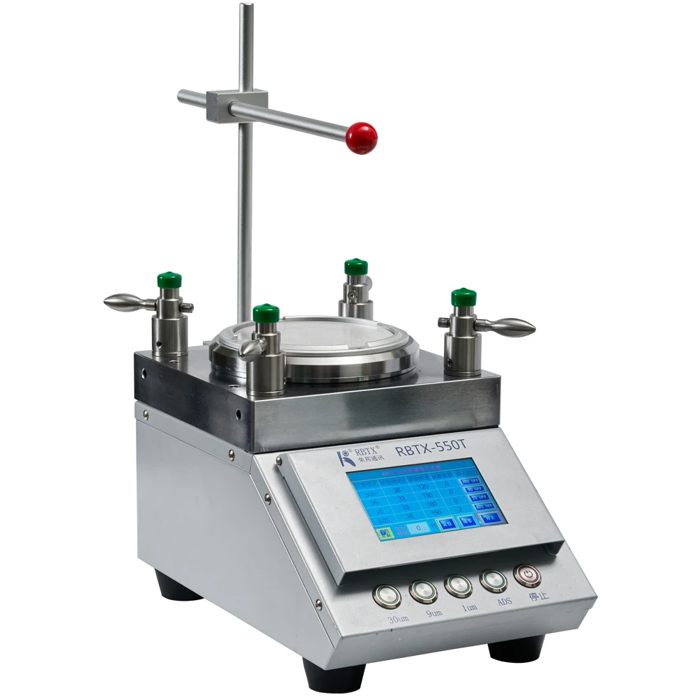 

Rongbang Polishing Machine 4 Corner Pressed RBTX-550T For Fiber Optic Patch Cord Pigtail Jumper Production