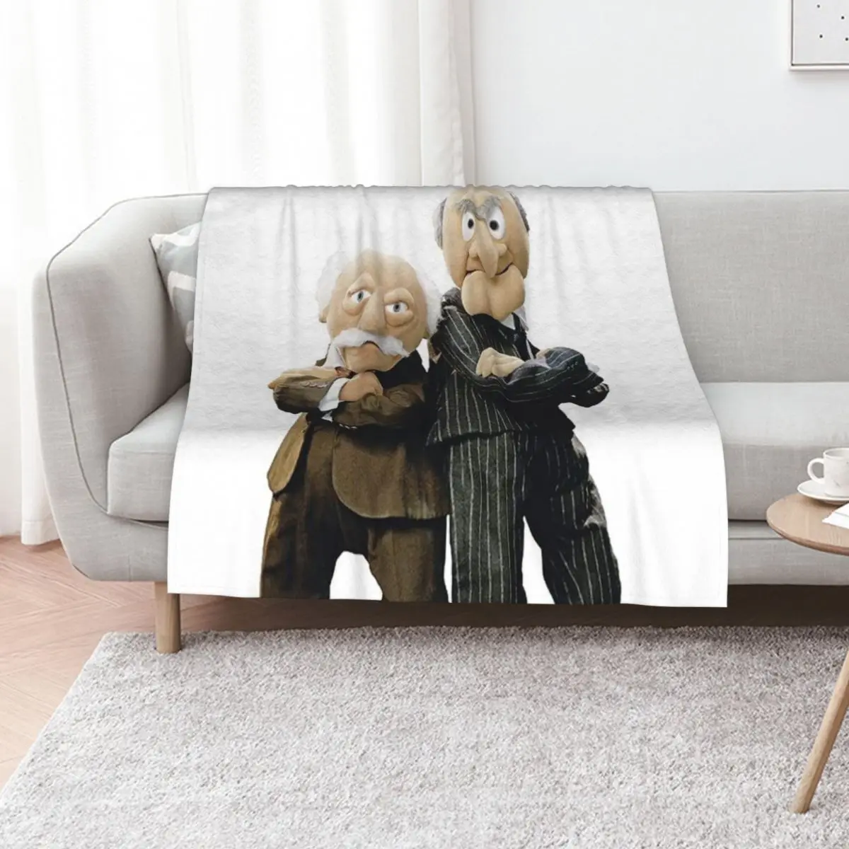 

Statler and Waldorf Throw Blanket funny gift warm winter Polar warm for winter Blankets