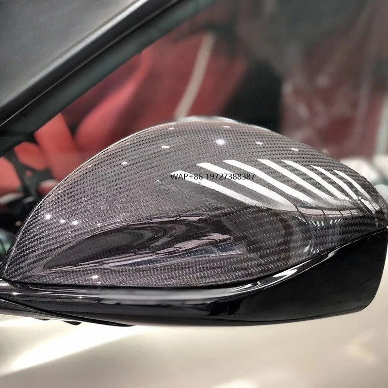 

Hot Sale Auto OEM Style Car Dry Carbon Fiber Rearview Mirror Rear View Cover for 812 Superfast
