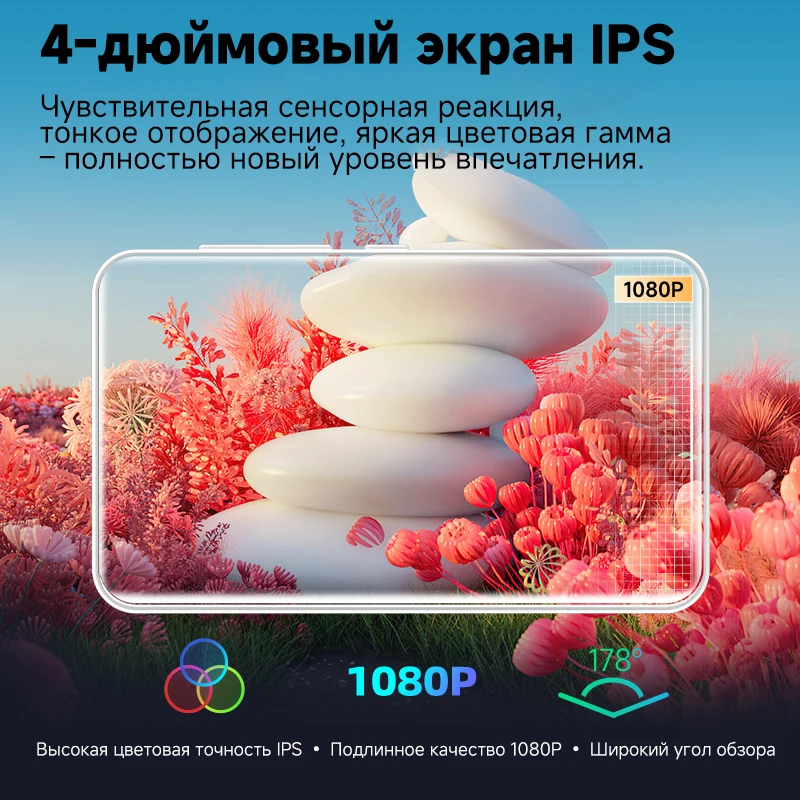 مشغل Famue bf12 مزود بذاكرة 80 جيجابايت، أندرويد 4 بوصة، واي فاي، بلوتوث، صدأ، VK، Yandex #2