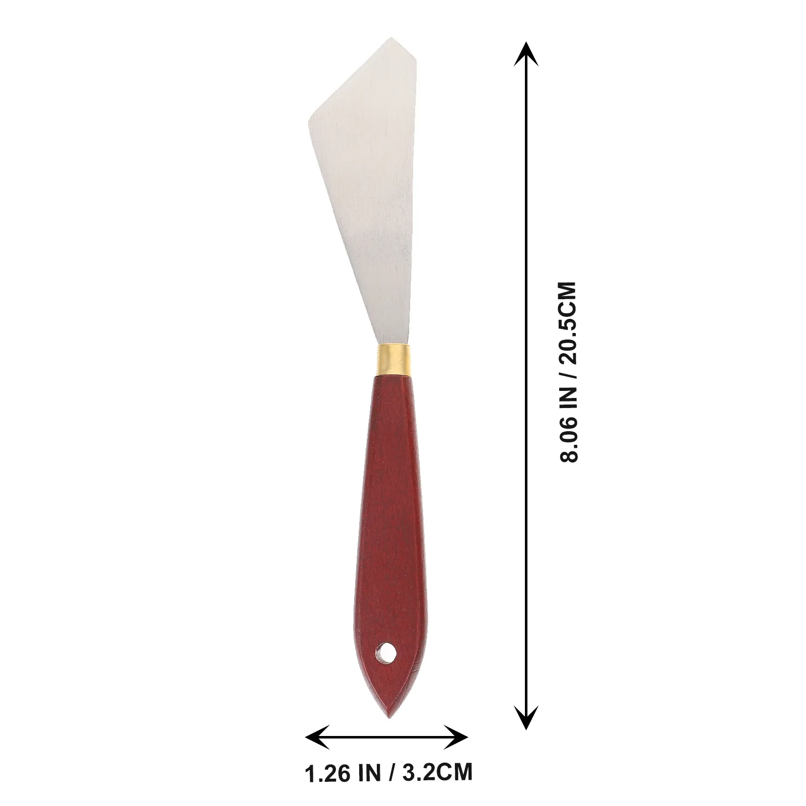 

4Pcs Oil Painting Knives Set Stainless Steel Blades Wooden Handles for Pigment Mixing Color Stirring Art Supplies Portable