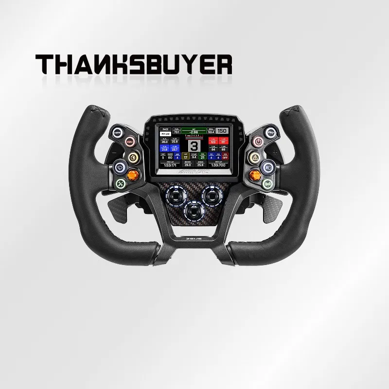 Simagic Zeus GT Racing Steering Wheel Rim & Full Wheel, 300/320mm, Leather/Suede/Rubber, Open-Top/D/Square, Optional Dashboard
