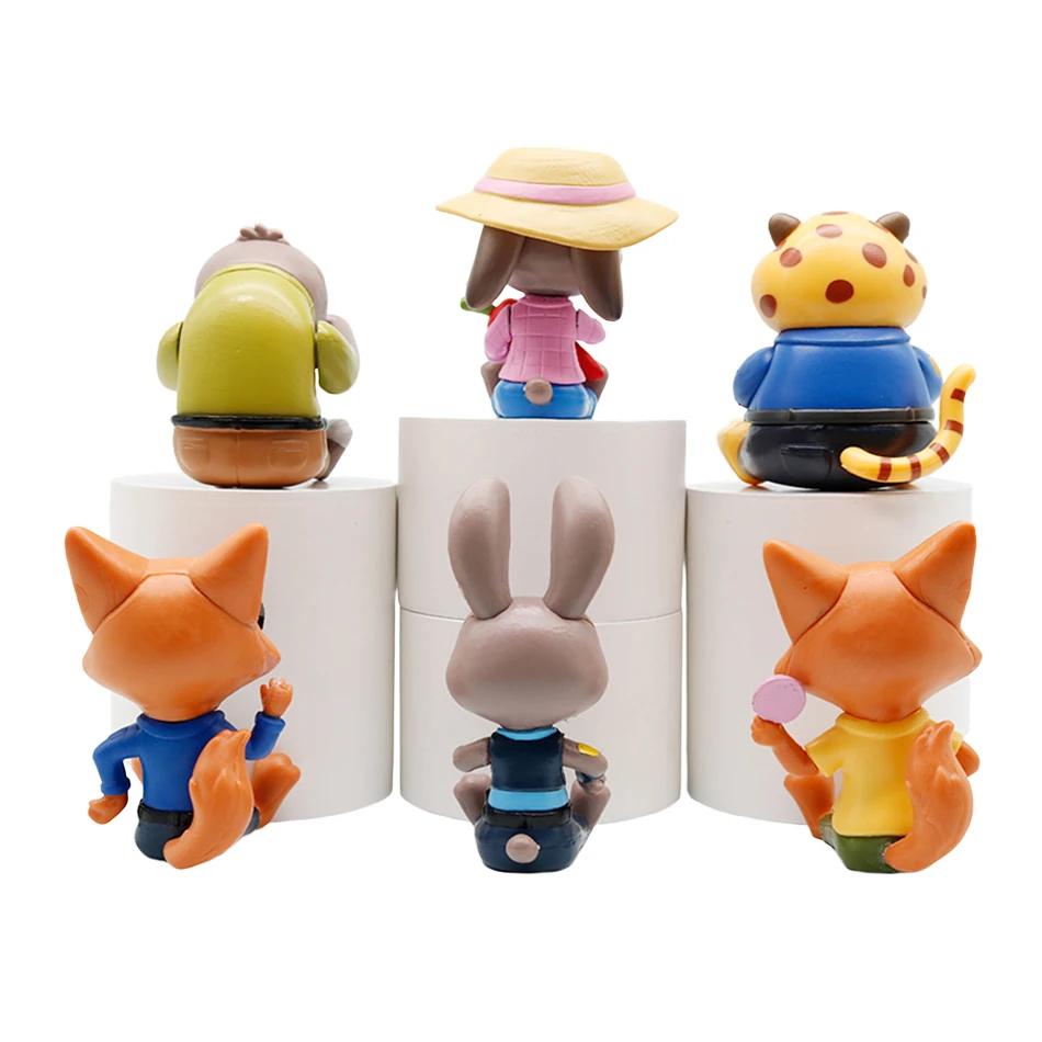 جديد Zootopia سلسلة جيدة يجلس صندوق أعمى التماثيل لطيف جوديث نيك فلاش فنيك سطح المكتب الحلي فتاة اللعب الهدايا #6