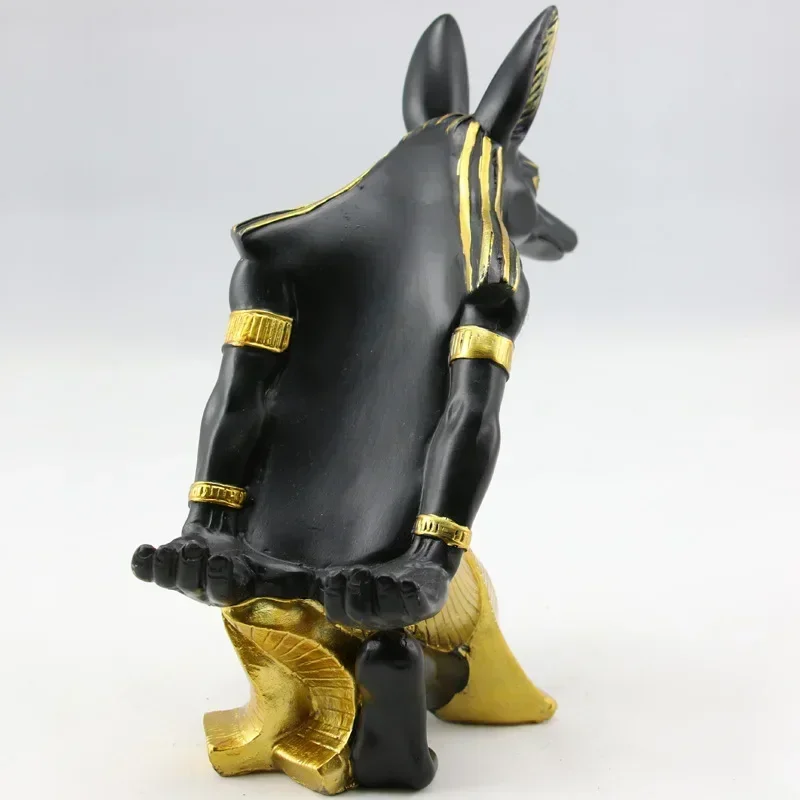 Sculpture AlphaGo Statue Bottle Countertop Wine Holder for Table Top Modern Anubis Art Statue Wine Bottle Storage