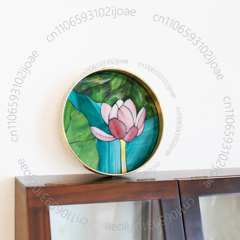 Lotus Flower Tray Stained Glass Ornament DIY Kit—Home Decor Gift