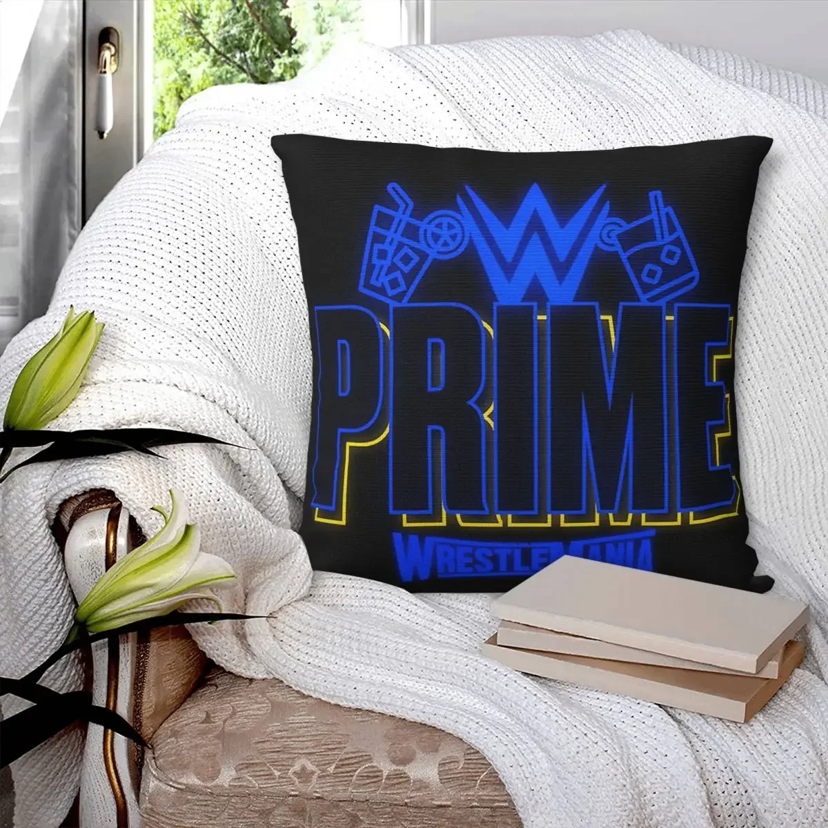 

Prime Hydration Logan Paul Wrestlemania Neon Light Sign Party Square Pillowcase Pillow Cover Comfort Throw Pillow for Home Sofa