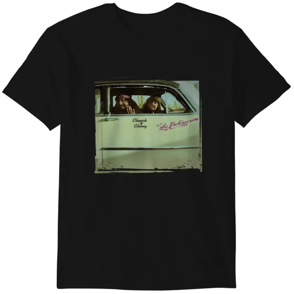 Cheech and Chong القطن الجرافيك التي شيرت للرجال أزياء خمر تي شيرتات قصيرة الاكمام الرجال النساء عارضة القطن المتضخم تي شيرت