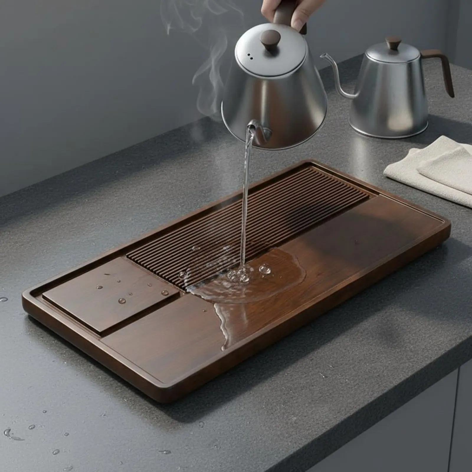 

Gongfu Brew Tray Minimalist Design Teaware for Living Room
