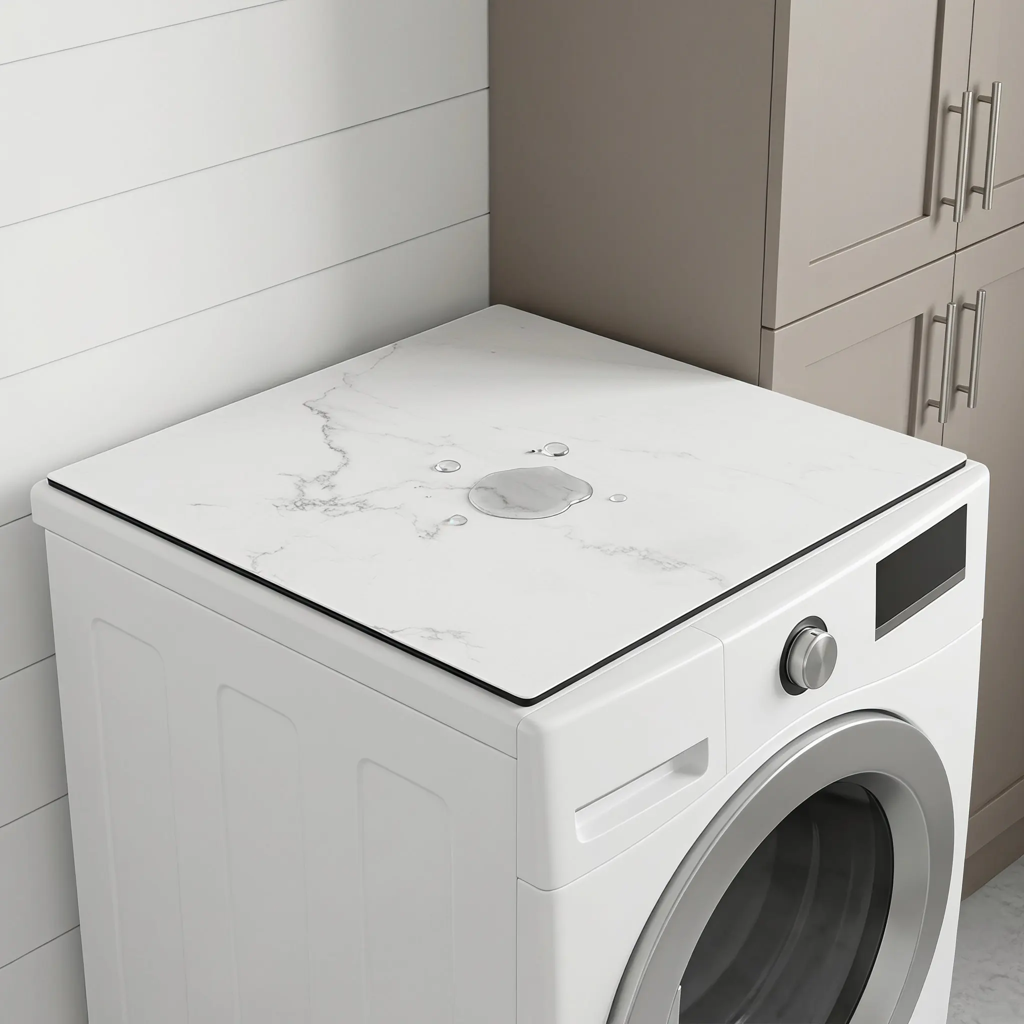 Washing Machine Protective Dust Cover Pad Diatomite Earth Non-Slip Thickened Sunproof Washer Dryer Splash Barrier Mat Laundry