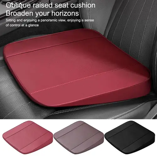Mejora la visión de conducción, diseño ergonómico, altura Extra para asiento de coche, silla de oficina, cojín de asiento de coche, almohadilla para glúteos