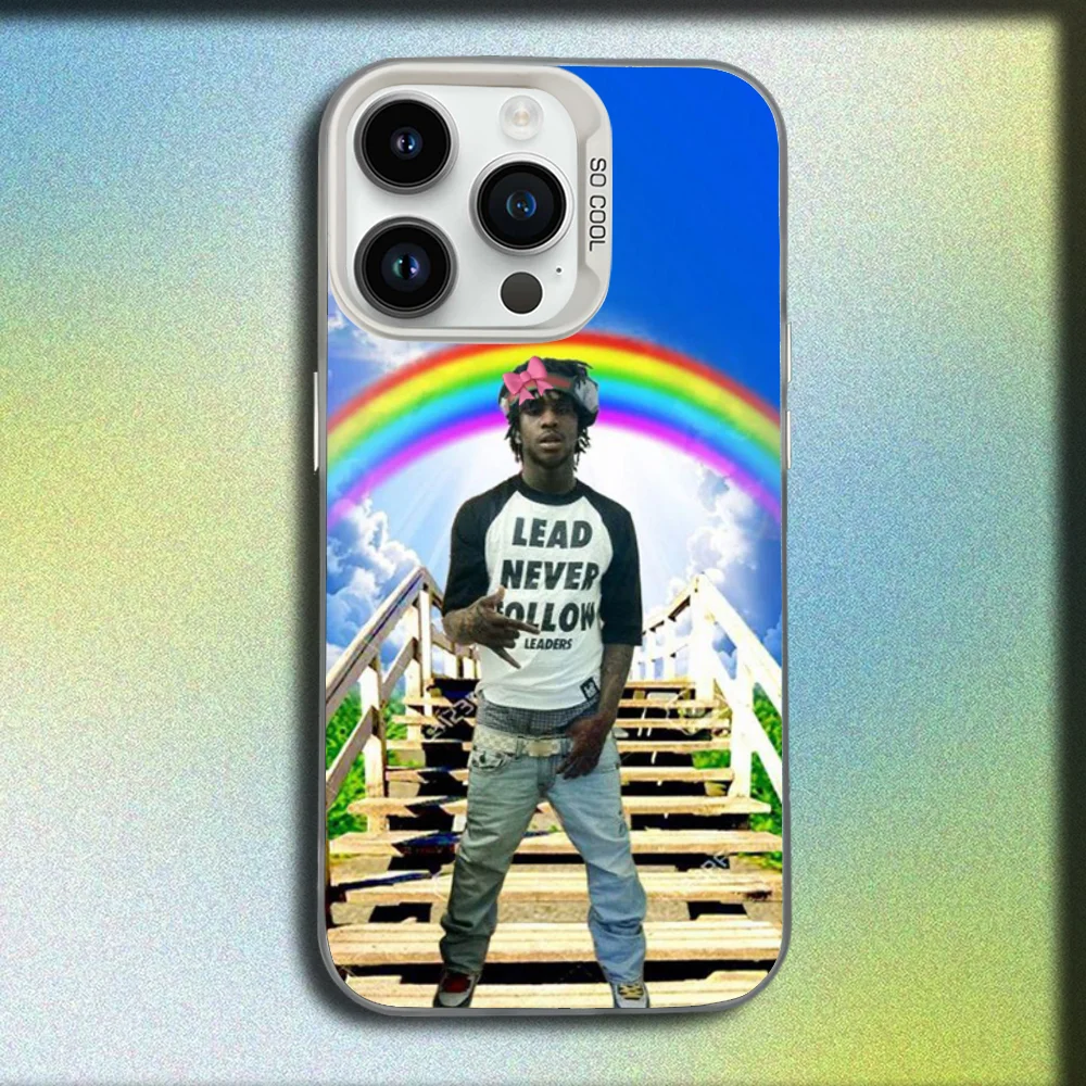 Rapper C-Chief Keef Phone Case For iPhone 16,15,14,13,12,11,Mini,Pro,SE,MAX White Matte Shockproof Cover