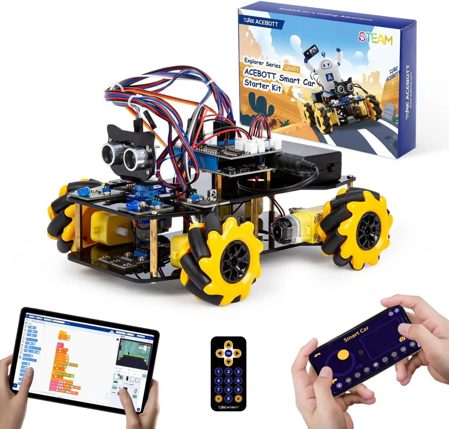 kit-de-voiture-robot-intelligente-acebott-esp32-4wd-avec-roues-mecanum-camera-wifi-programmation-stem-steam-pour-arduino
