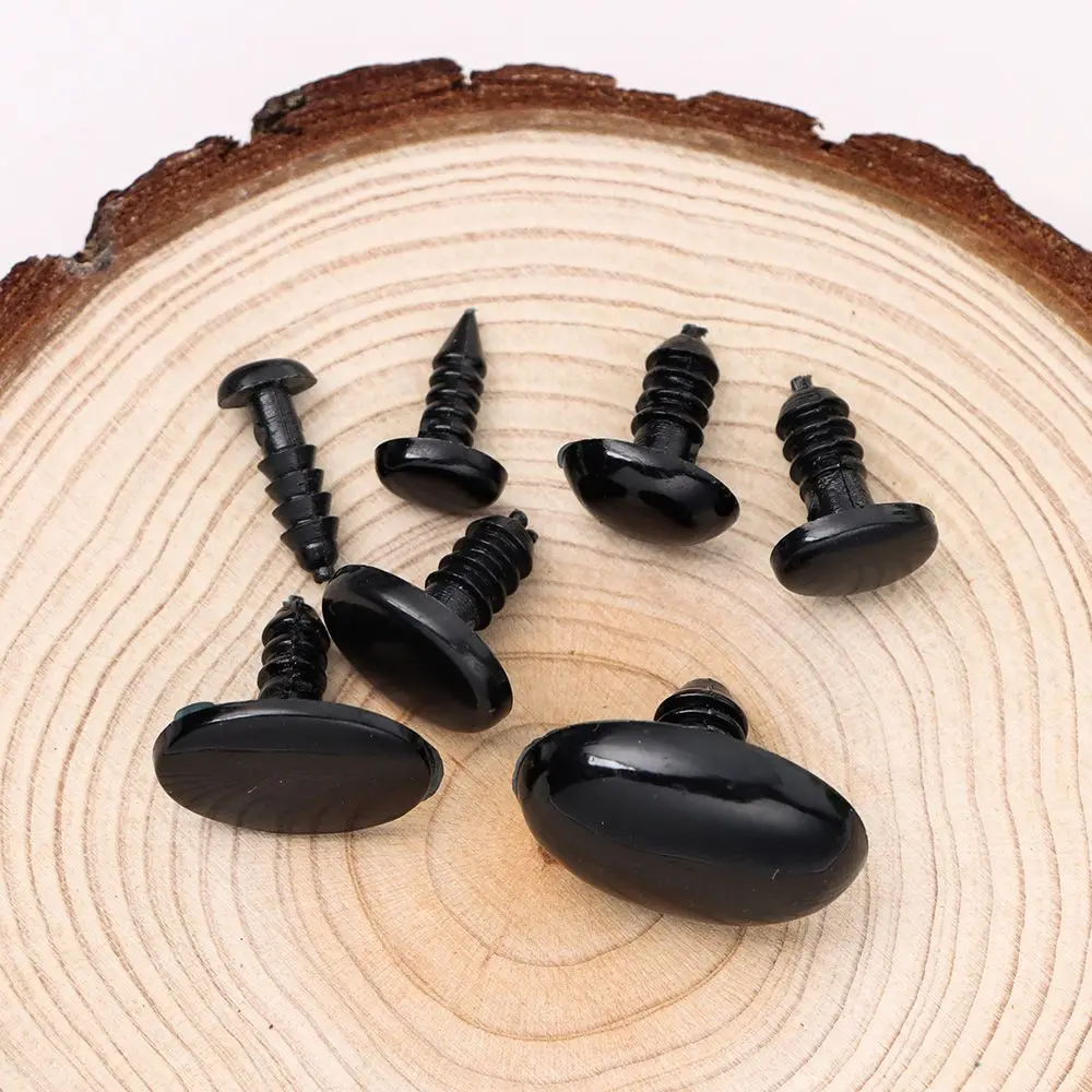 50/100 stuks Plastic Speelgoed DIY Gereedschap Veiligheidsonderdelen Poppen Accessoires Ovale Dierenneuzen Popneuzen