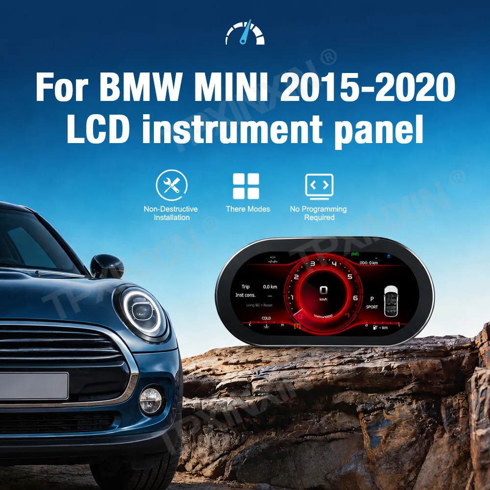 For BMW MINI 2015-2020 Car LCD Dashboard Digital Cluster Virtual Cockpit Instrument Speedometer Multifunctional