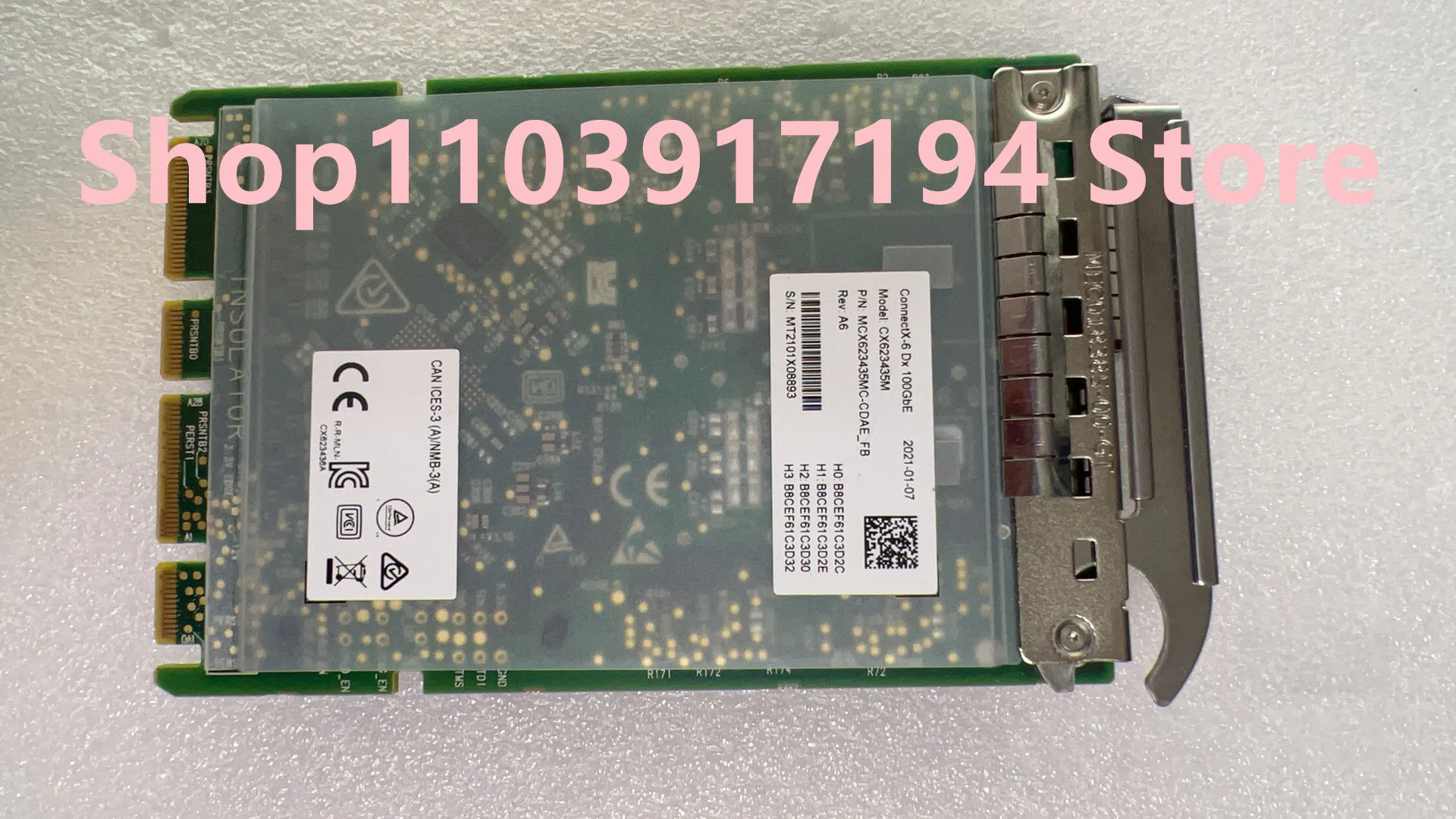 

FOR Mellanox CX623435MC-CDAE-FB ConnectX-6 Dx 100GbE OCP3.0 Network adapte CX623435M