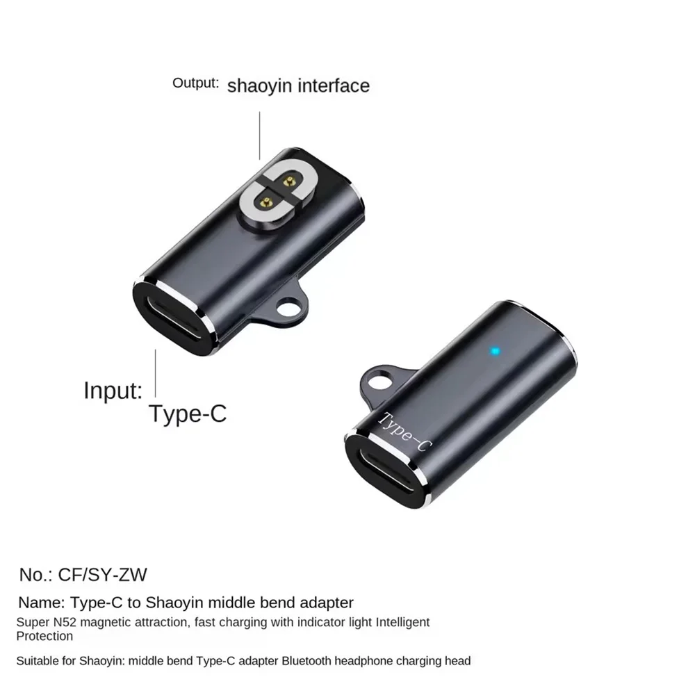 USB C Shokz Charging Cable Adapter Type C Charger Cable to Shokz Magnetic Converter Compatible with Shokz Aeropex, Open