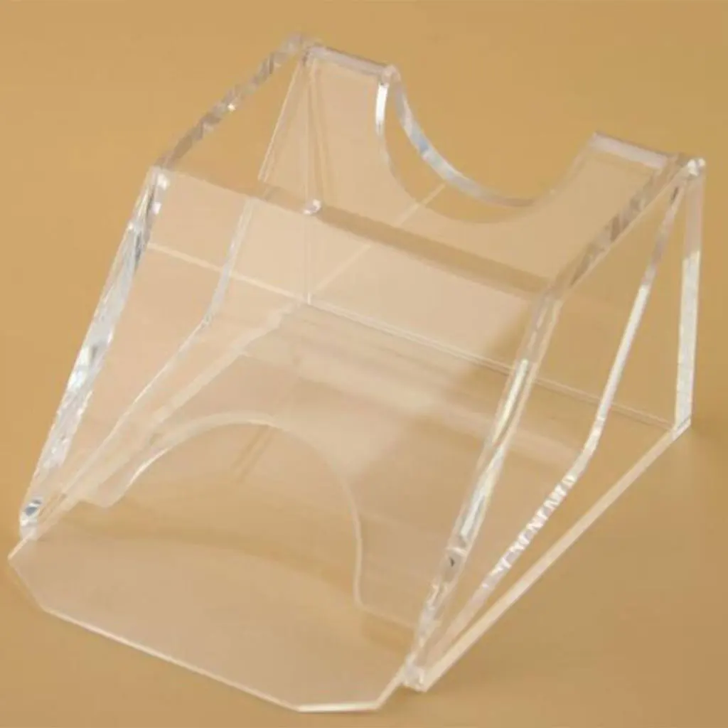 Clear Acrylic Card Dealer Shoe for Blackjack Poker Casino Accessory Weighted Wedge Easy Dealing One Deck