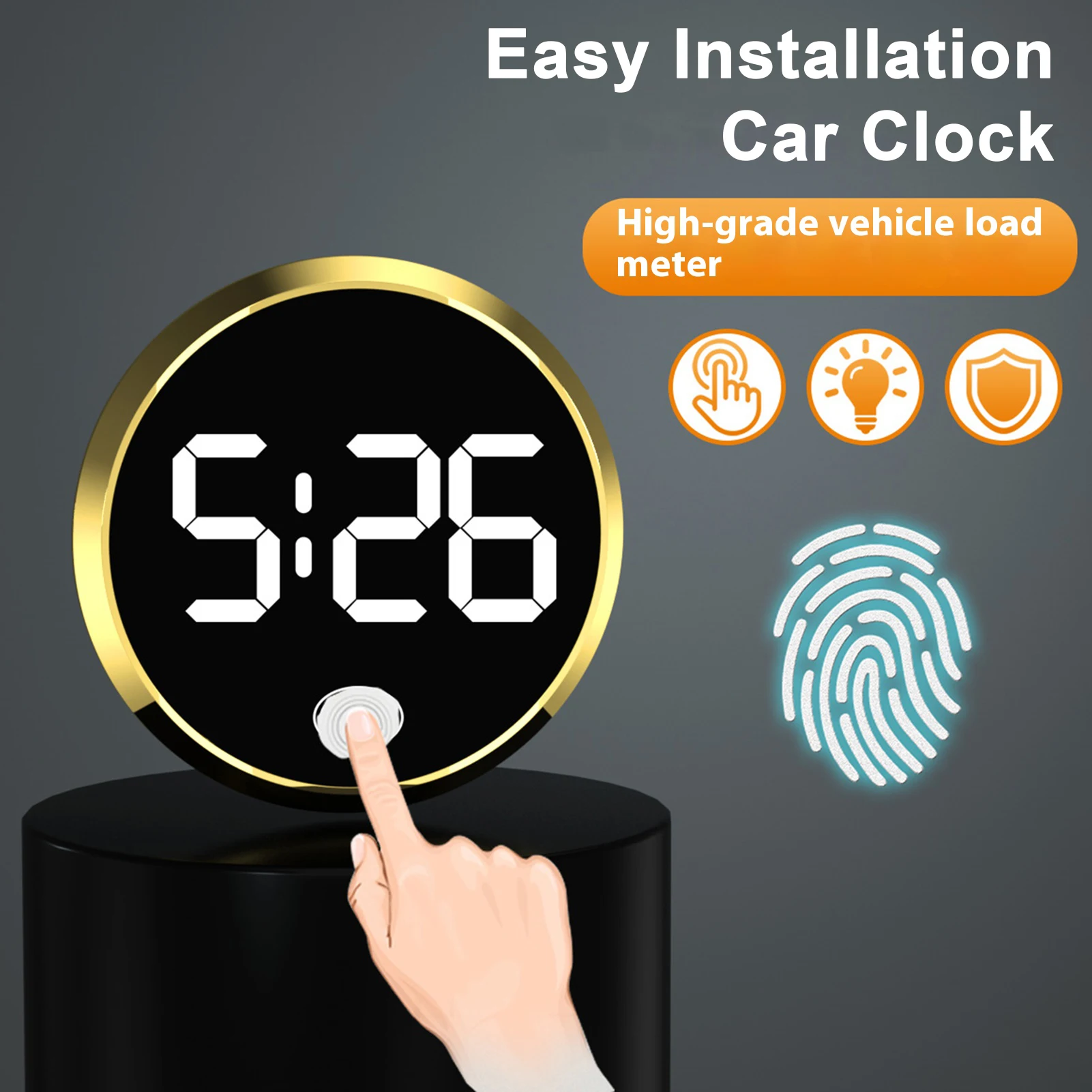 

Small LED Car Clock Luminous Automobiles Internal Stick-On Mini Digital Clocks Auto Ornament Car Accessories
